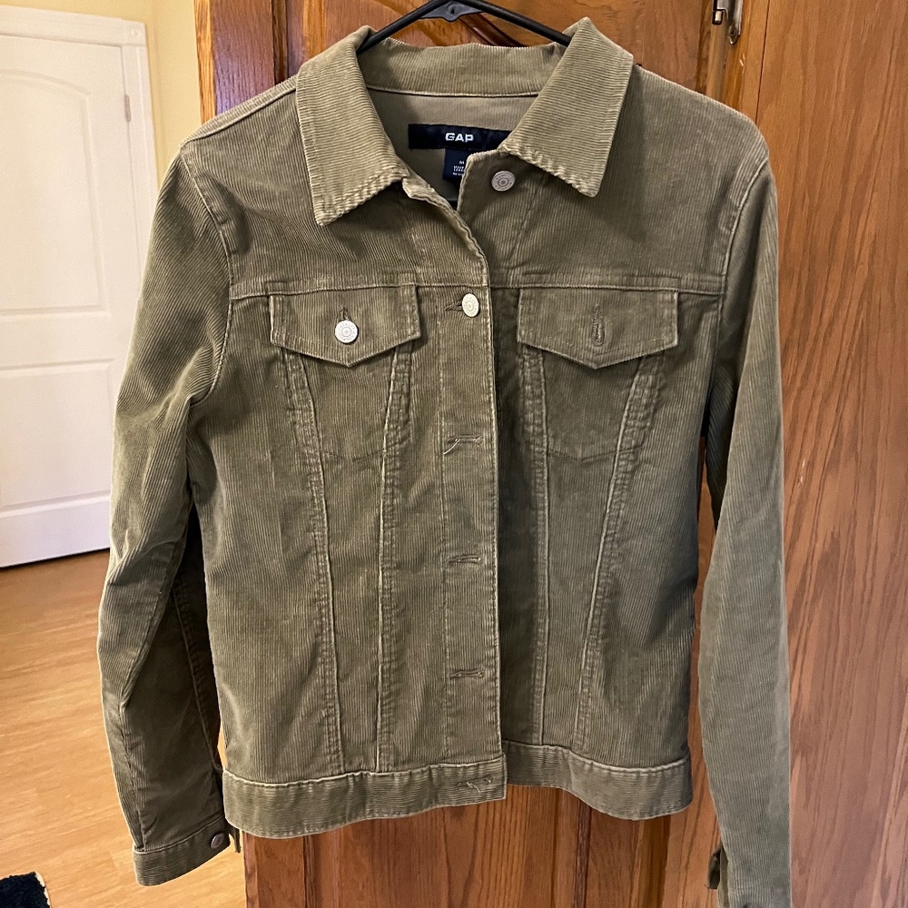 COPY - Women's GAP Olive Green Corduroy Jacket